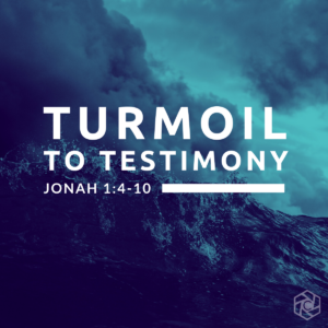 Sermon series artwork for Turmoil at Coggin Church
