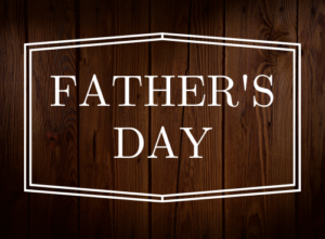 Sermon series graphic for Father’s Day at Coggin Church, emphasizing the theme of honoring godly fathers