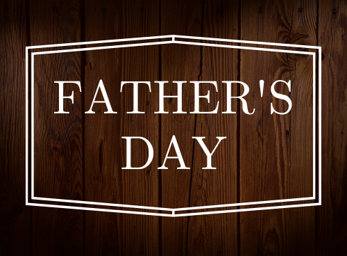 Sermon series graphic for Father’s Day at Coggin Church, emphasizing the theme of honoring godly fathers