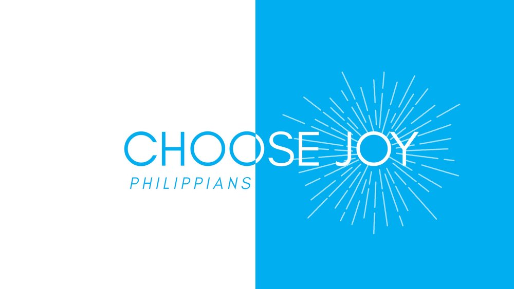 Sermon series graphic for Choose Joy from Coggin Church, highlighting how Philippians teaches joy through Christ-centered living