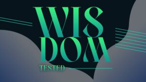 Sermon series graphic for Wisdom Tested from Coggin Church, highlighting biblical wisdom through trials and suffering