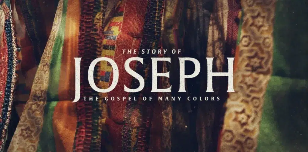 Sermon series graphic showing Joseph’s multicolored robe, symbolizing God’s redemptive work through Joseph’s story in Genesis.